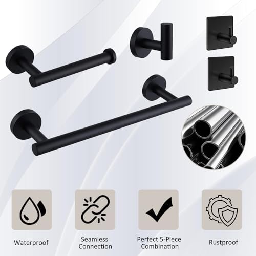 Stainless Steel Bathroom Towel Rack Set