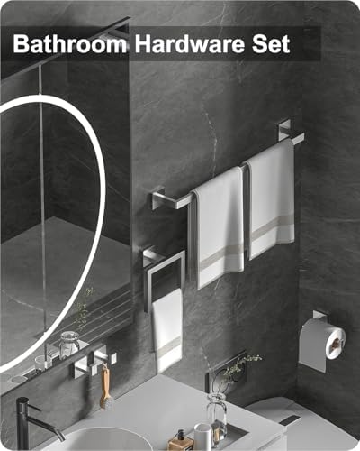 OStarvel 10-Piece 24-Inch Towel Bar Set Brushed Nickel