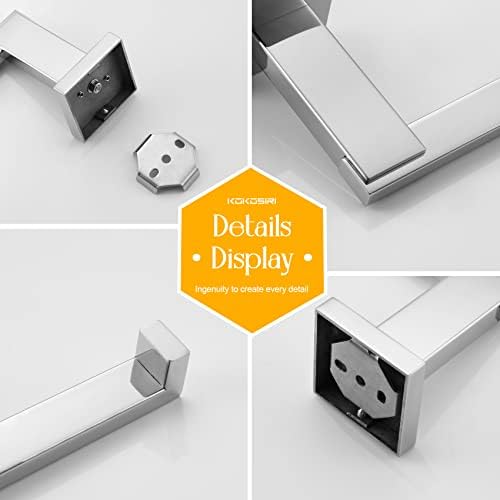 KOKOSIRI Rust-Proof Polished Chrome Towel Holder Bar