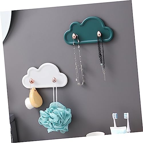 HOMSFOU 4-Piece Cloud Shape Wall Hooks