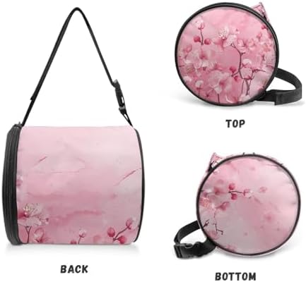 GLENLCWE Pink Plum Blossom Folding Toilet Paper Holder for Cats Dogs