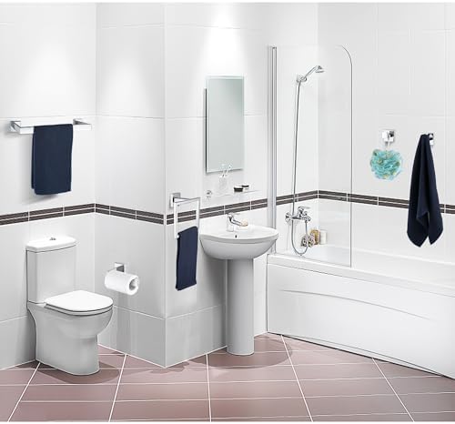 5-Piece Polished Chrome bathroom hardware set