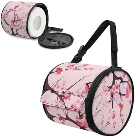 KUIFORTI pink cherry Cat Proof Toilet Paper Holder