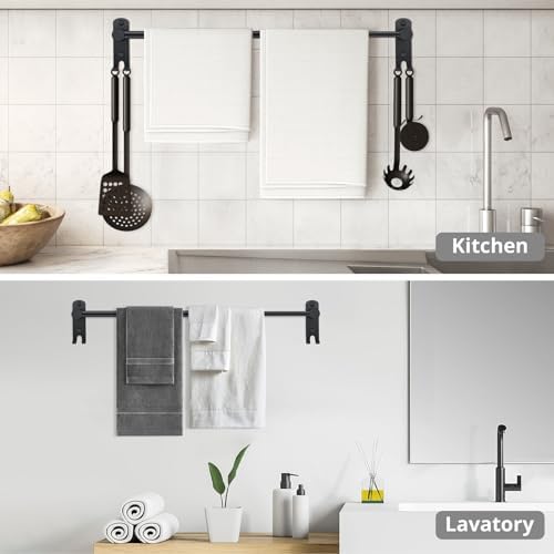 Stainless Steel Towel Bar Retractable with screws for Bathroom Kitchen