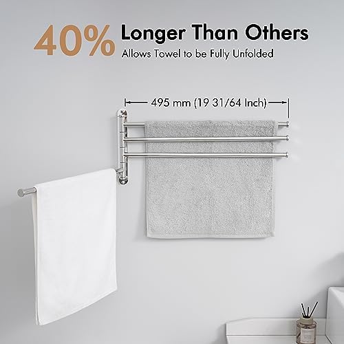 195-inch Swivel Towel Rack