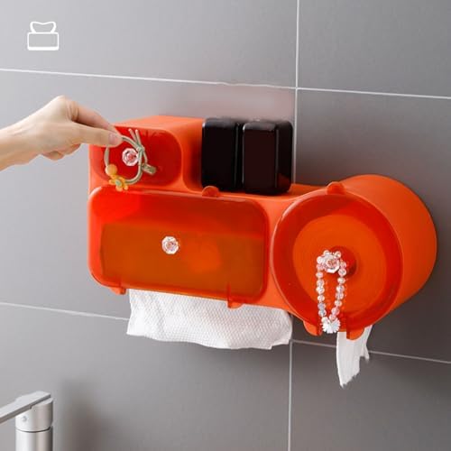 Restokki Wall-Mounted Dual-Port Tissue Holder Durable Aesthetic