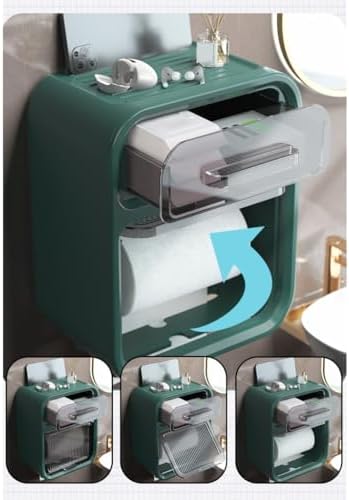 Durable Wall-Mounted Toilet Paper Holder for Bathrooms