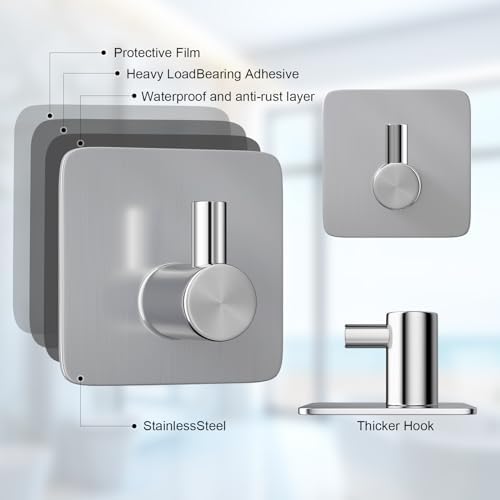 Stainless Steel Towel Bar Set 8-Piece 16 Hand Towel Brushed Nickel