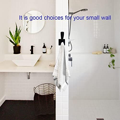 UNHINT Black Coats Towel Hooks 6 Pack