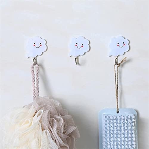 3-Piece Robe Towel Hooks Self-Adhesive Wall Hangers for Bathroom Kitchen