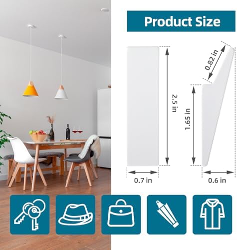 Nobtou Heavy Duty adhesive hooks for bathroom kitchen