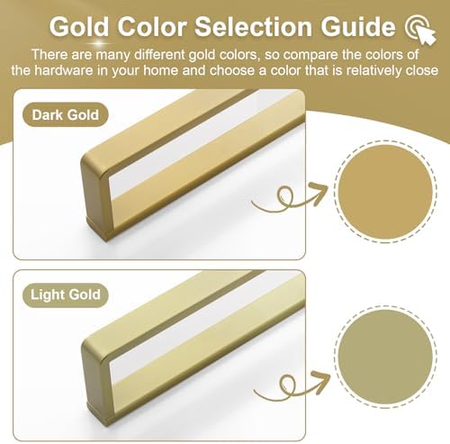 Stainless Steel Bath Towels Brushed Gold Set