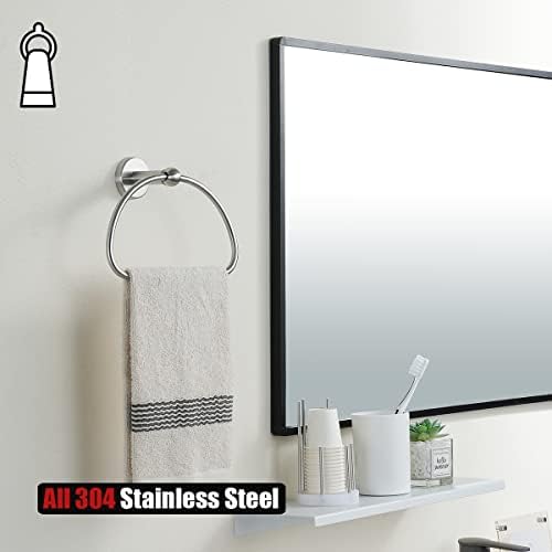 5-Piece Stainless Steel Polished Chrome Bath Hardware Set for Home Bathroom
