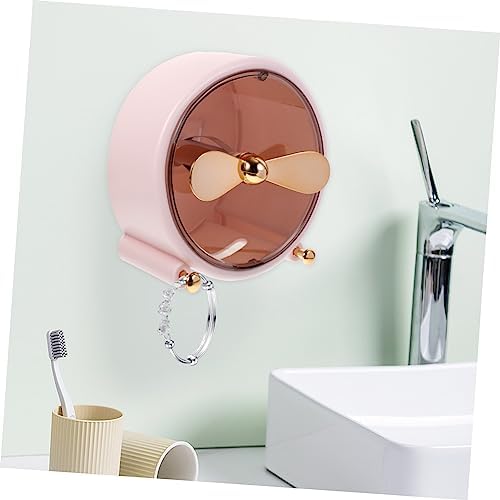 LIFKOME Black Wall-Mounted Toilet Paper Holder Space-Saving Storage Box