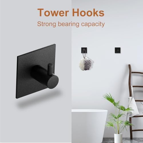 5-Piece Black Bathroom Hardware Set
