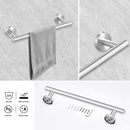 8-Piece Brushed Nickel Bathroom Hardware Set