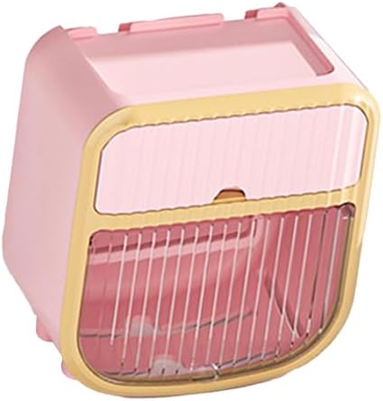 Stylish Pink Wall-Mounted Toiletry Holder for Efficient Bathroom Organization Use