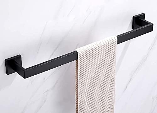 Matte Black 24-Inch Rust-Resistant Towel Bar