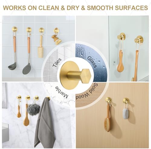 Bath Kitchen Adhesive Hook Set 4-Piece