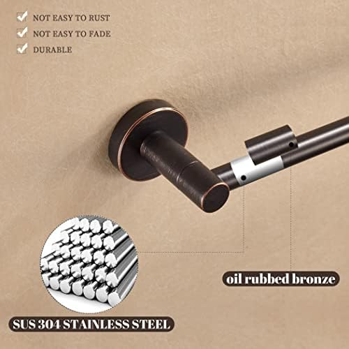 Mixmatched Modern Bronze Towel Bar Set