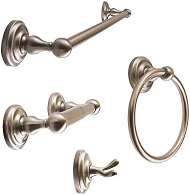 SENTO Robiki Modern Nickel Bathroom Hardware Set 4-Piece