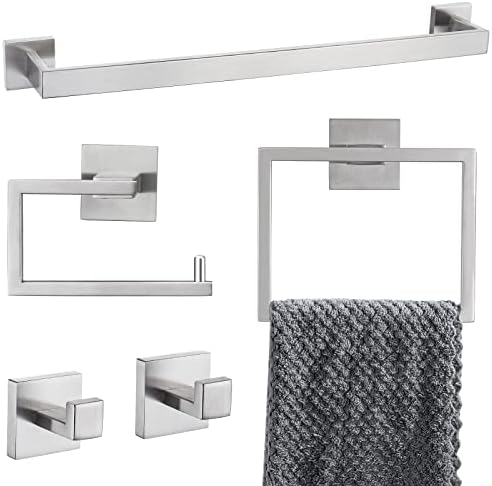 Modern 5-Piece Bathroom Forced Accessory Set