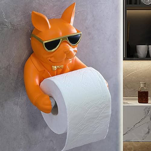 Bothyi Durable Toilet Paper Organizer Orange
