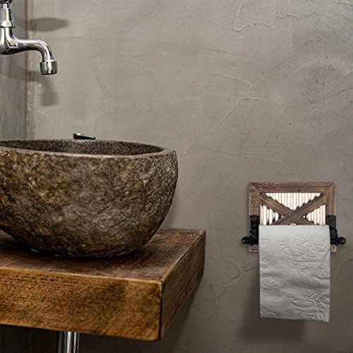 Autumn Alley Farmhouse Barn Door Toilet Paper Holder