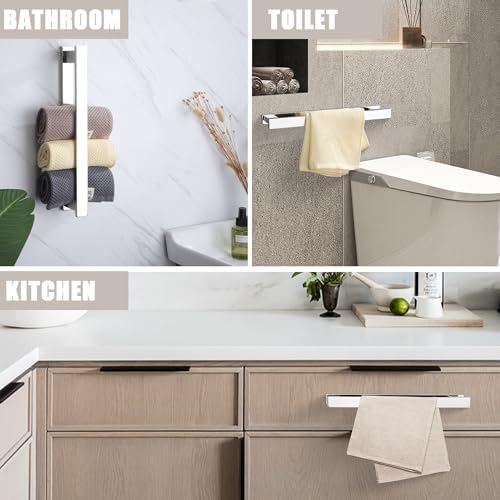 Stylish 12-Inch Bath Towel Bar