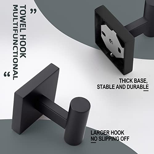 3 Stainless Steel Robe Hook Set Water Rustproof with Easy Install