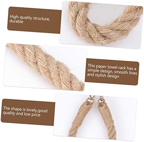 Premium Industrial-Style Rope Macrame Toilet Paper Holder