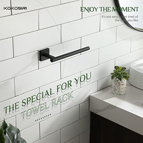 KOKOSIRI Towel Bar Stainless Steel Bathroom Hardware 2 Pack