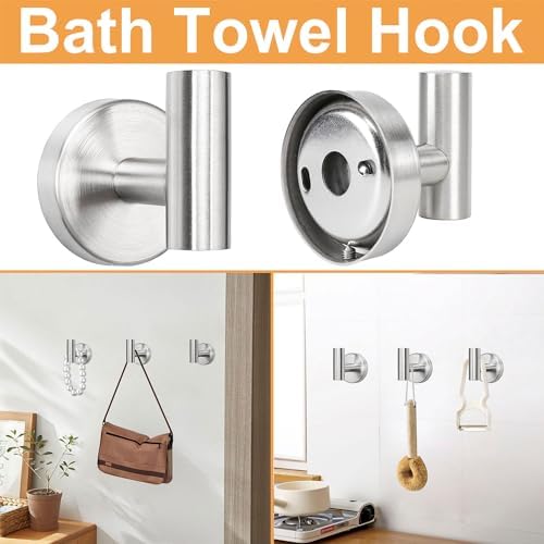 Bathroom Hardware Set Thick Stainless Steel Towel Bar Holder Set