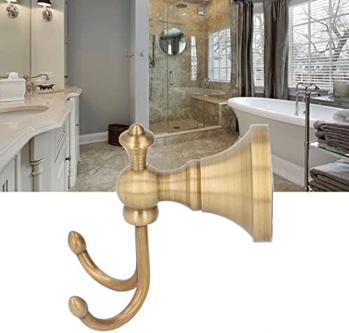 Double-Tier Wall Towel Hook Stainless Steel Antique Design