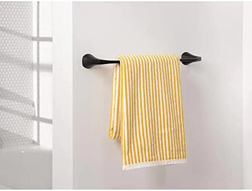 Moen Lindor Matte Black Bathroom Set 18 Towel Bar Holder Set