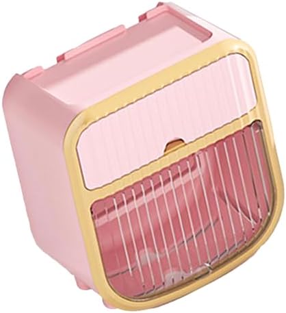 Stylish Pink Wall-Mounted Toiletry Holder for Efficient Bathroom Organization Use