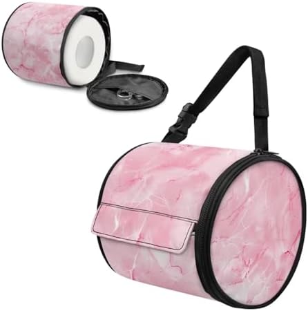 Premium Pink Marble Paper Towel Holder for Camping Cars Home