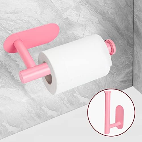 Sturdy Stainless Steel Toile Paper Holder for Bathroom Pink