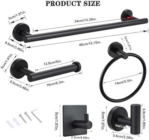 Versatile Durable 8-Piece Bathroom Accessories Set for Daily Use
