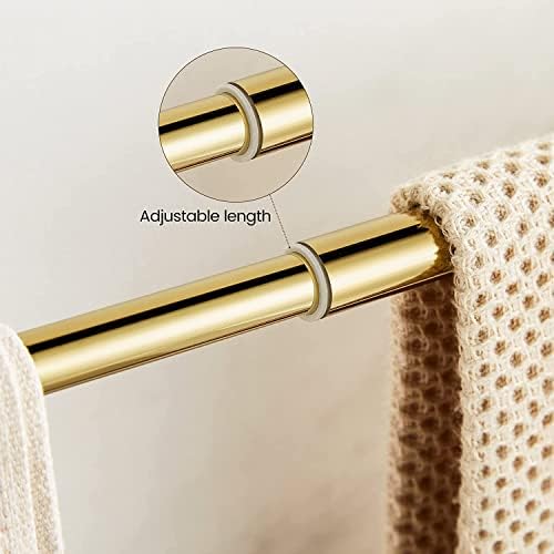 Wolibeer Gold Crystal Towel Bar Set