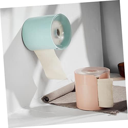 Punch Wall Hanging Toilet Paper Holder with Easy Open Lid