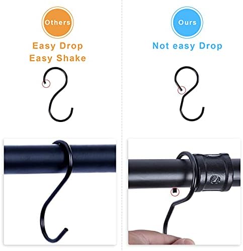Heavy Duty Towel Bar Space Saving Black Towel Organizer