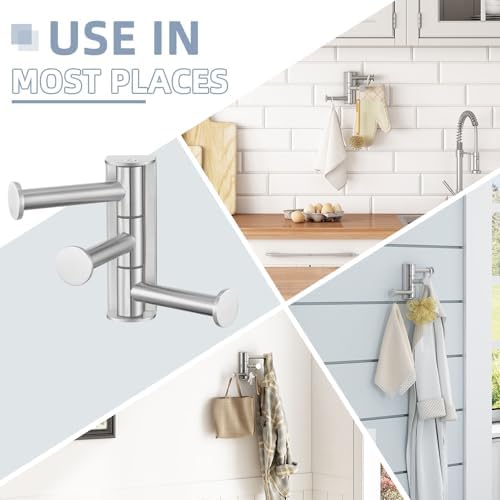 Sturdy Towel Robe Hook for Bathroom Compact Design