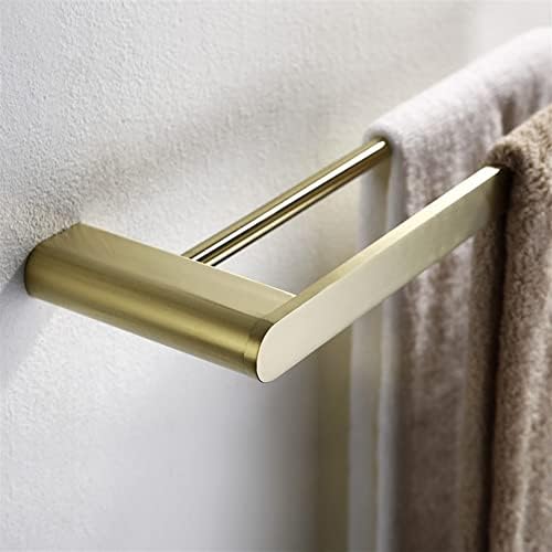 Nordic-Styled Stainless Steel Towel Bar Gold Double Rod Bathroom Hardware