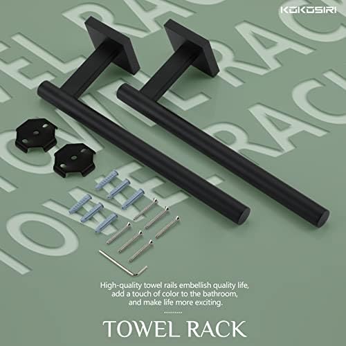 KOKOSIRI Towel Bar Stainless Steel Bathroom Hardware 2 Pack