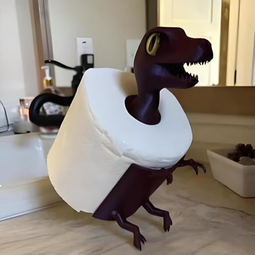 Perfectly Padded Dinosaur-Orange Animal Desk Holder