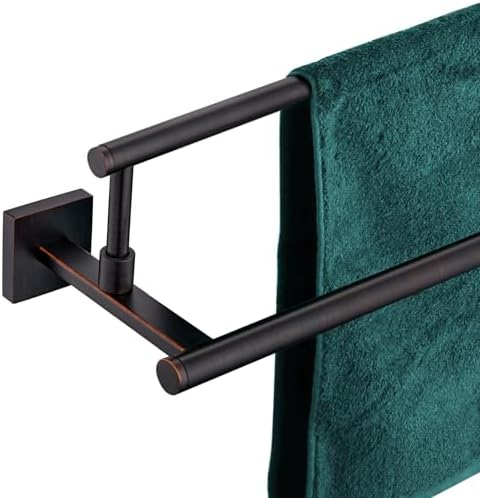 Premium Stainless Steel Towel Bar Oil Rubbed Bronze 32-Inch Double Towel Holder