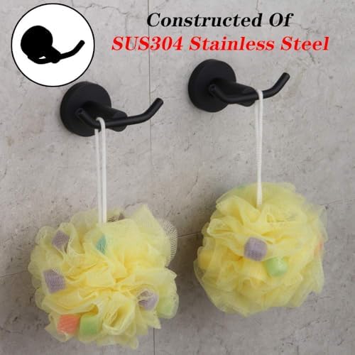 Double Pack Black Robe Hook