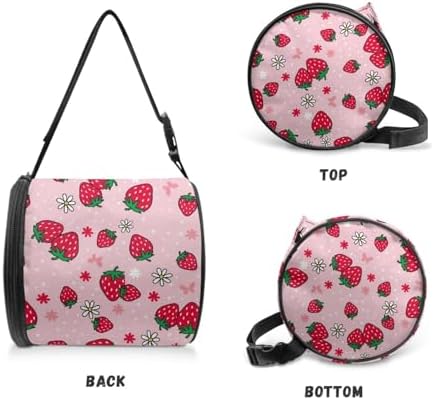 Strawberry Toilet Paper Hanger Wall Mount Storage Bag for Camping
