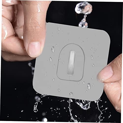 30-Piece Self-Adhesive Wall Bathroom Hooks Transparent Easy to Use